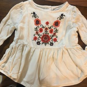 Gymboree long sleeve floral shirt